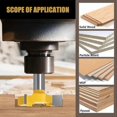 thumbnail image 5 of Face milling cutter 4 flutes planer cutter wood for router 51mm shaft 8mm yellow Edition, 5 of 5