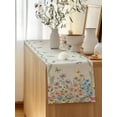 thumbnail image 5 of Table Runner 72 Inches Long for Kitchen Dining, Colorful Floral Dresser Scarf Farmhouse, Dining Table Decorations for Wedding/Parties, Farmhouse Country Dragonfly Butterfly Flower 13 x 72 In, 5 of 8