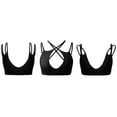 thumbnail image 3 of Zhuashum Women' Bras Fashion Solid Color Sports Fitness Tight Halter Yoga Vest Black Sexy Womens Bral, 3 of 4