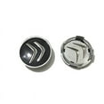 thumbnail image 4 of 4pcs 60mm Wheel Center Hub Caps Cover Rim Logo Emblem for Citroen Black, 4 of 5