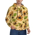 thumbnail image 2 of Sikiie Sunflowers Men's Hoodie, Essentials Hoodie, Sweatshirt, Pullover Hooded Sweatshirt for Men-XX-Large, 2 of 7