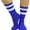 Royal Blue/White, variant on ToBeInStyle Women's Acrylic Ankle High w/ Striped Top Athletic Socks - Orange/White