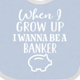 thumbnail image 4 of Inktastic Banker Future Job Boys or Girls Baby Bib, 4 of 4