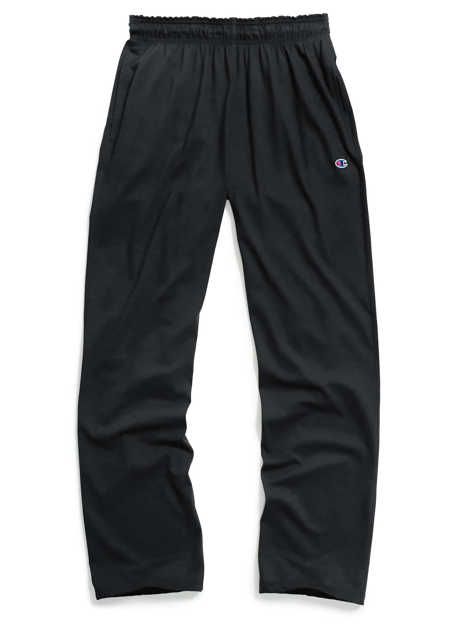Champion Men's and Big Men's Open Bottom Cotton Jersey Pants Active Up to 4XL - Walmart.com