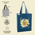 thumbnail image 4 of Lazy One Canvas Tote Bag, Reusable Unisex Bag for Shopping, Travel, and Work (Queen Bee), 4 of 4