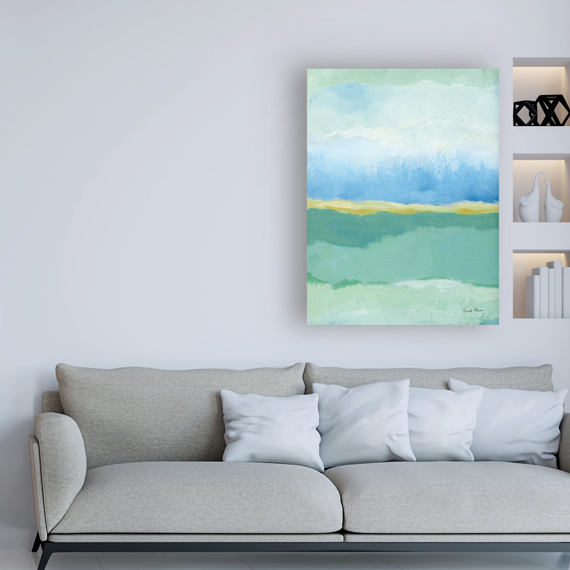 Trademark Fine Art 'Coastal Bliss I' Canvas Art by Farida Zaman
