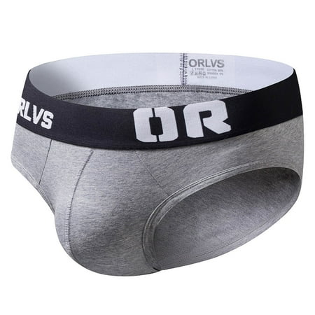 

Dadaria Underwear for Men Men Comfortable Briefs Cotton Fashion Men Underwear Gray M Men