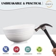 thumbnail image 4 of Wheat Straw Bowls Set of 6, 60oz (1774ml) Large Unbreakable Cereal Soup Bowls, Microwave Dishwasher Safe BPA-Free, Big Serving Bowls for Oatmeal Salad Camping Party, 4 of 10