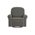 DaVinci Ruby Recliner and Glider, Dark Grey and Cream