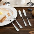 thumbnail image 2 of TEXIJUSO Premium 7" Louise Butter Knives: Set of 4, 18/10 Stainless Steel, Dishwasher Safe and Rust-Resistant (Hammered), 2 of 7