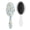 White-125, variant on Bright Colorful Hair Brush, Floral Print Detangling Brush with Vintage Wildflower and Butterfly Design
