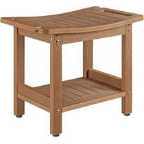 Heavy Duty Shower Stools, Shower Benches for Inside Shower to sit on,Poly Lumber Plastic Shower Bench Waterproof, Sturdy Wide Shower Stools for 500 LB (Brown)…