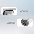 thumbnail image 2 of KEMEI USB Hair Clipper Oil Head Tijeras Pantalla LCD Ajuste de 4 velocidades Herramienta de peinado KEMEI Silver, 2 of 7