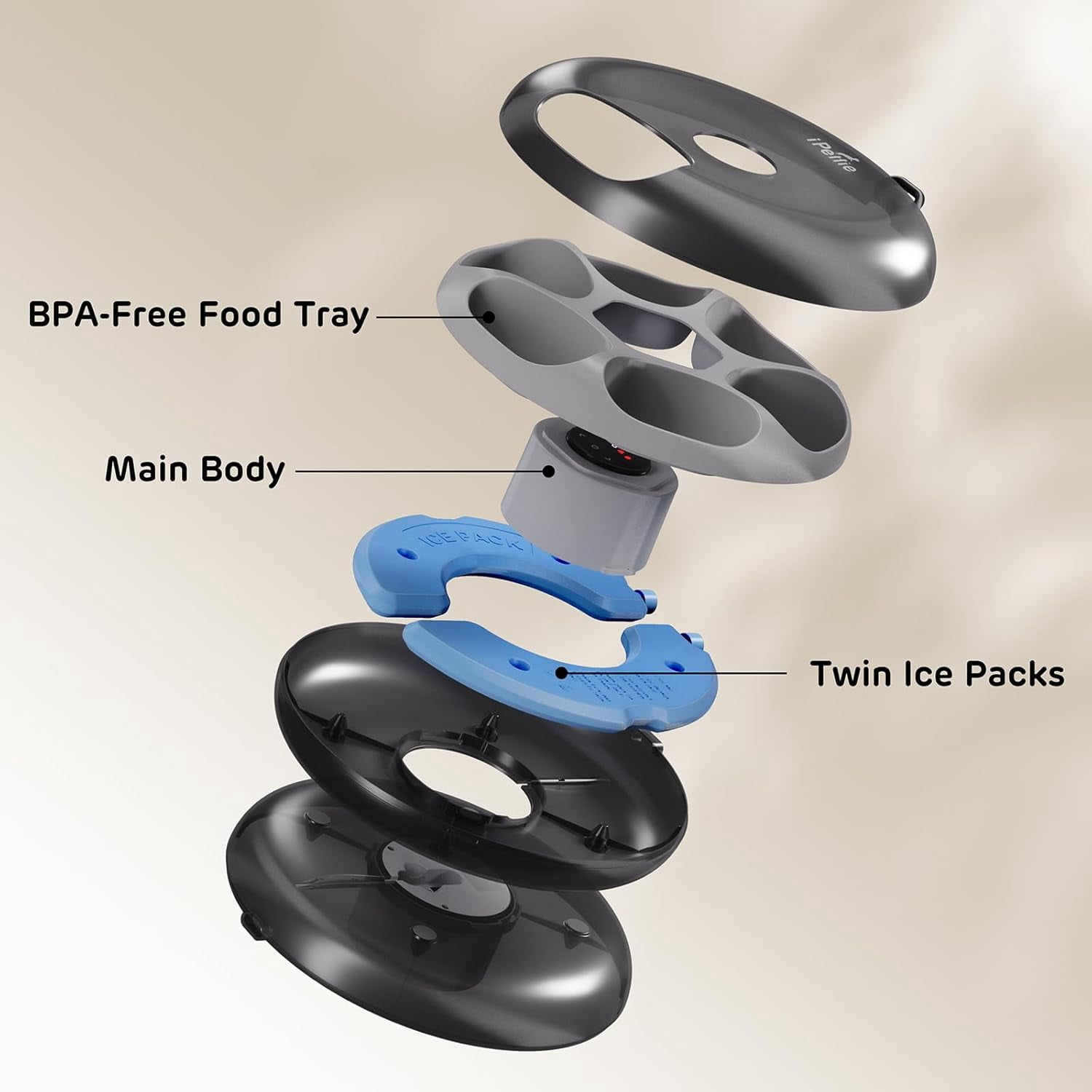 Donut Frost WiFi Automatic Cat Food Dispenser with App Control, Smart Dog Feeder for Dry & Wet Food