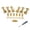 Gold, variant on Harlang 6-Piece Guitar Tuning Pegs (3L+3R), Sealed Machine Heads Tuning Keys with Small Square Buttons for Acoustic and Electric Guitar