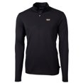 thumbnail image 2 of Men's Cutter & Buck Black VCU Rams Big & Tall Virtue Eco Pique Recycled Quarter-Zip Pullover Top, 2 of 3