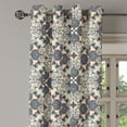 thumbnail image 3 of Ambesonne Grommet Curtain, , 50"x63", Sea Blue Orange Ivory, 3 of 5