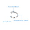 thumbnail image 3 of Unique Bargains 200Pcs Open Jump Rings, 4mm Stainless Steel O Rings, Split Rings Circle Clasp Connecting Rings, Silver, 3 of 7