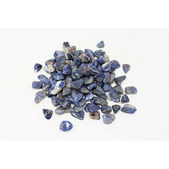 Tumbled Small Sodalite Stones - High Grade A Quality - Healing Crystals - 4 oz, 8 oz, 1 lb, 2 lb, Brow Chakra, Third Eye Chakra