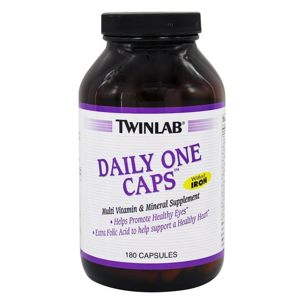 Twinlab Daily One Caps Multivitamin & Mineral without Iron 180