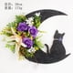 thumbnail image 2 of Corona Gato Y Con Flores para Puerta Halloween 30CM, 2 of 9