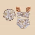 thumbnail image 3 of RUTAYY Baby Girls Swimwear Set 2PCS Swimsuits With Cover Up For Toddler 0 3 Years Summer Beach Play Pool Bohemian Beachwear, 6-12 Months, 3 of 3