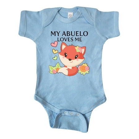 

Inktastic My Abuelo Loves Me- little fox Gift Baby Boy or Baby Girl Bodysuit