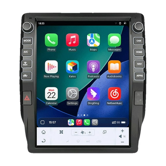 MOOKAKA 13.0" Smart Display Radio Audio Media Player for Toyota Tundra 2014 2015 2016 2017 2018 2019 Universal Car Navigation GPS Upgrade Headunit Android Replacement 1080P Screen Carplay Accessories