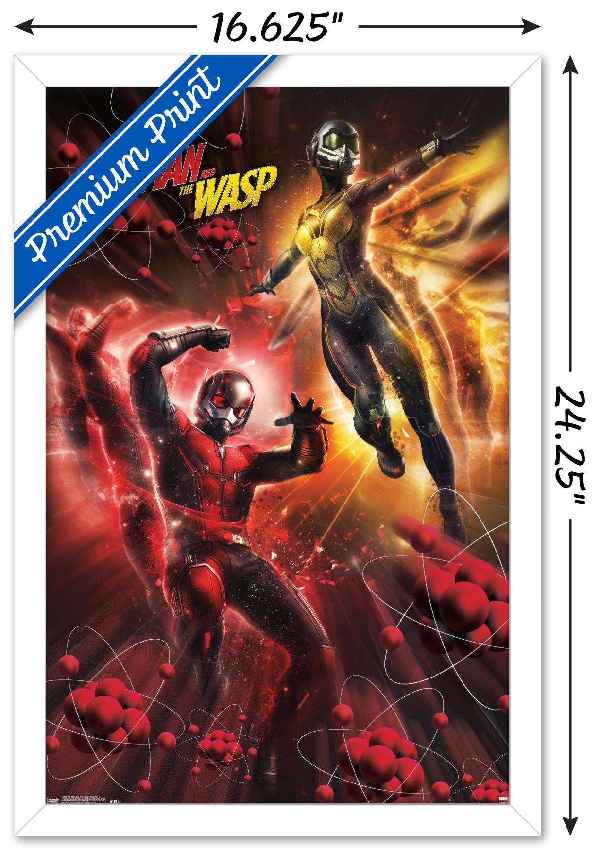 Marvel Cinematic Universe - Ant-Man and the Wasp - Subatomic Wall Poster, 14.725" x 22.375", Framed