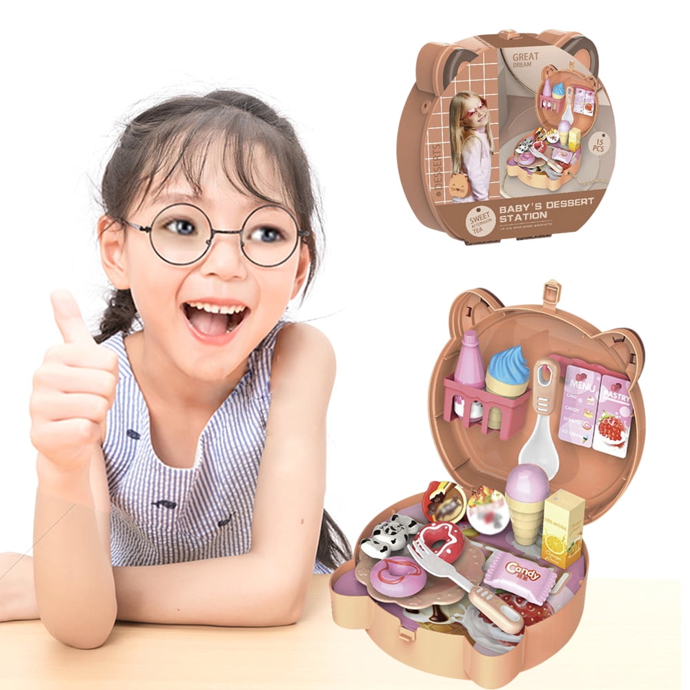 Doll Luggage Play Set, Girl Travel Suitcase Toys,Doll Suitcase ,Travel