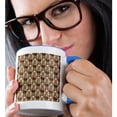 thumbnail image 2 of 3drose, Mississippi Red Fox Surrounded by Tickseed Flowers Pattern, 15oz Two-tone Blue Mug, 2 of 6