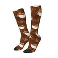 thumbnail image 2 of Balery Sloths Need More Coffee Printed Novelty Socks Men's Women's Crew Socks Sports Socks Knee High Socks Cotton Socks Quirky and Cool Socks, 2 of 9