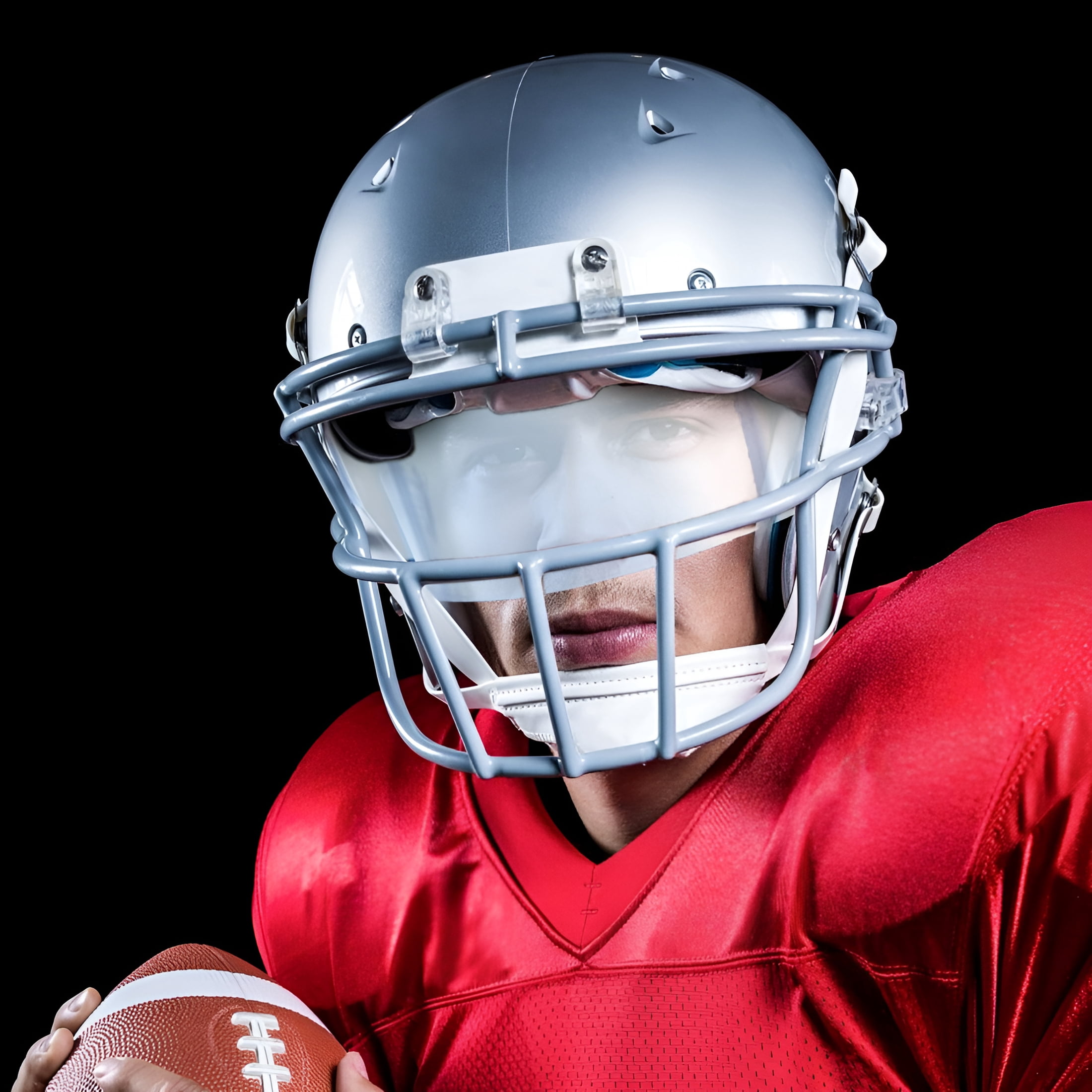 QARUN 2026 New Clear Football Visors for Helmets Eye Protection for All Weather Easy Install Clear for Youth Players