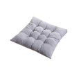 thumbnail image 1 of Cojín de asiento grueso y suave cuadrado de color sólido de 40 x 40 cm para silla de comedor, decoración, color gris, 1 of 5