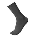 thumbnail image 2 of HAOTAGS Solid Color Cotton Candy-Tone Mid-Calf Socks for Kids – Straight Fit Crew Socks Dark Gray Size 5-13Years, 2 of 6