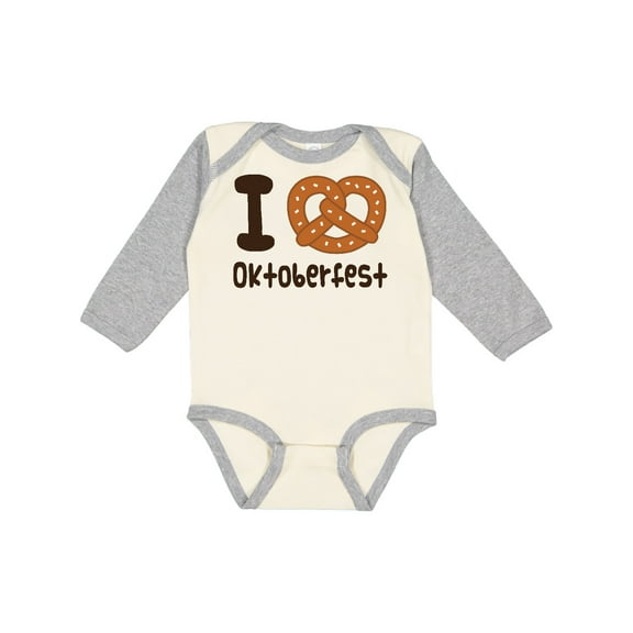 Inktastic I Love Oktoberfest Boys or Girls Long Sleeve Baby Bodysuit