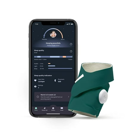 UPC: 0850028962435 | Owlet Dream Sock®- FDA-Cleared Smart Baby Monitor with Live Health Readings and Notifications – Deep Sea Green
