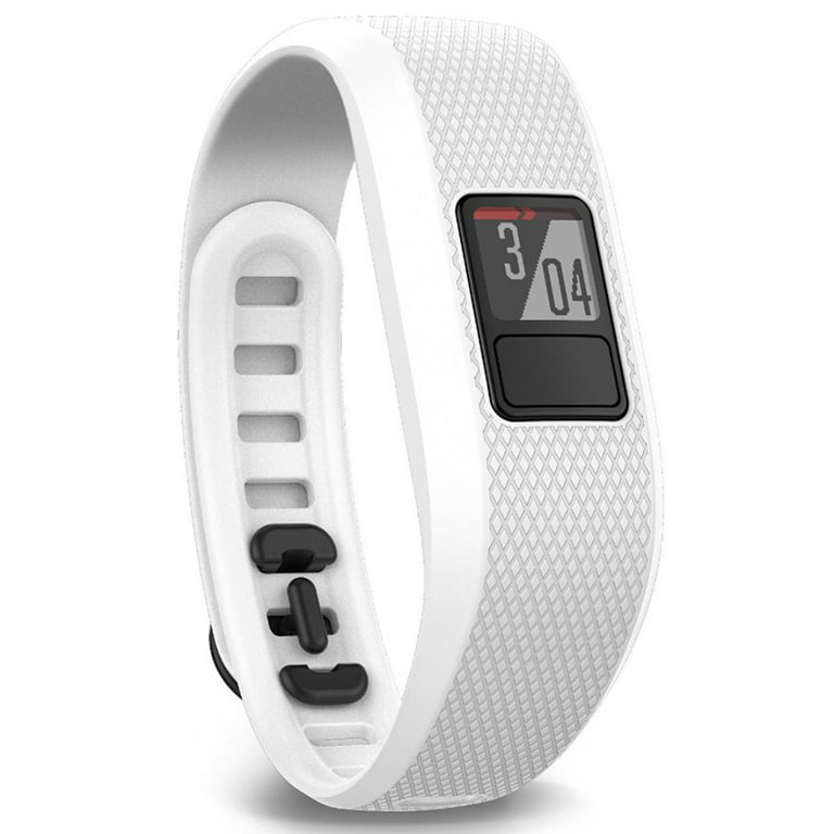 rapport personificering Anden klasse Garmin Vivofit 3 Activity Tracker Fitness Band - Regular Fit (White) with  Extreme Speed Silicone Replacement Wrist Band Strap (Blue) - Walmart.com