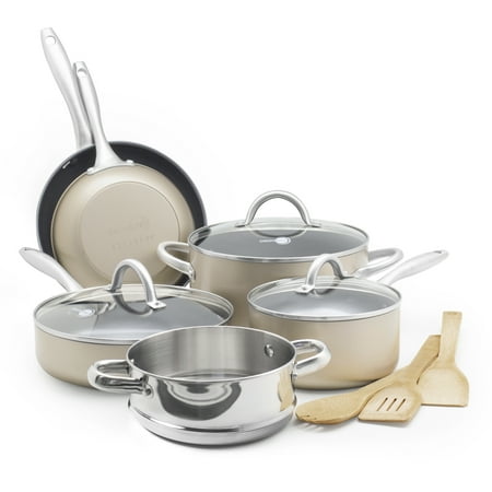 GreenPan Lima Bronze 12pc Ceramic Non-Stick Cookware Set - Walmart.com