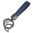 thumbnail image 7 of Blue Car Fob Keychain Keychains Holder with Titanium Tone Microfiber Spring Ring Horseshoe Buckle, 7 of 7