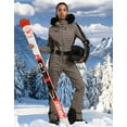 thumbnail image 6 of Women's One Piece Ski Suits Slim Waterproof Jumpsuits Windproof Snowsuit Insulated Ski Jumpsuit Skiing Sports, 6 of 8