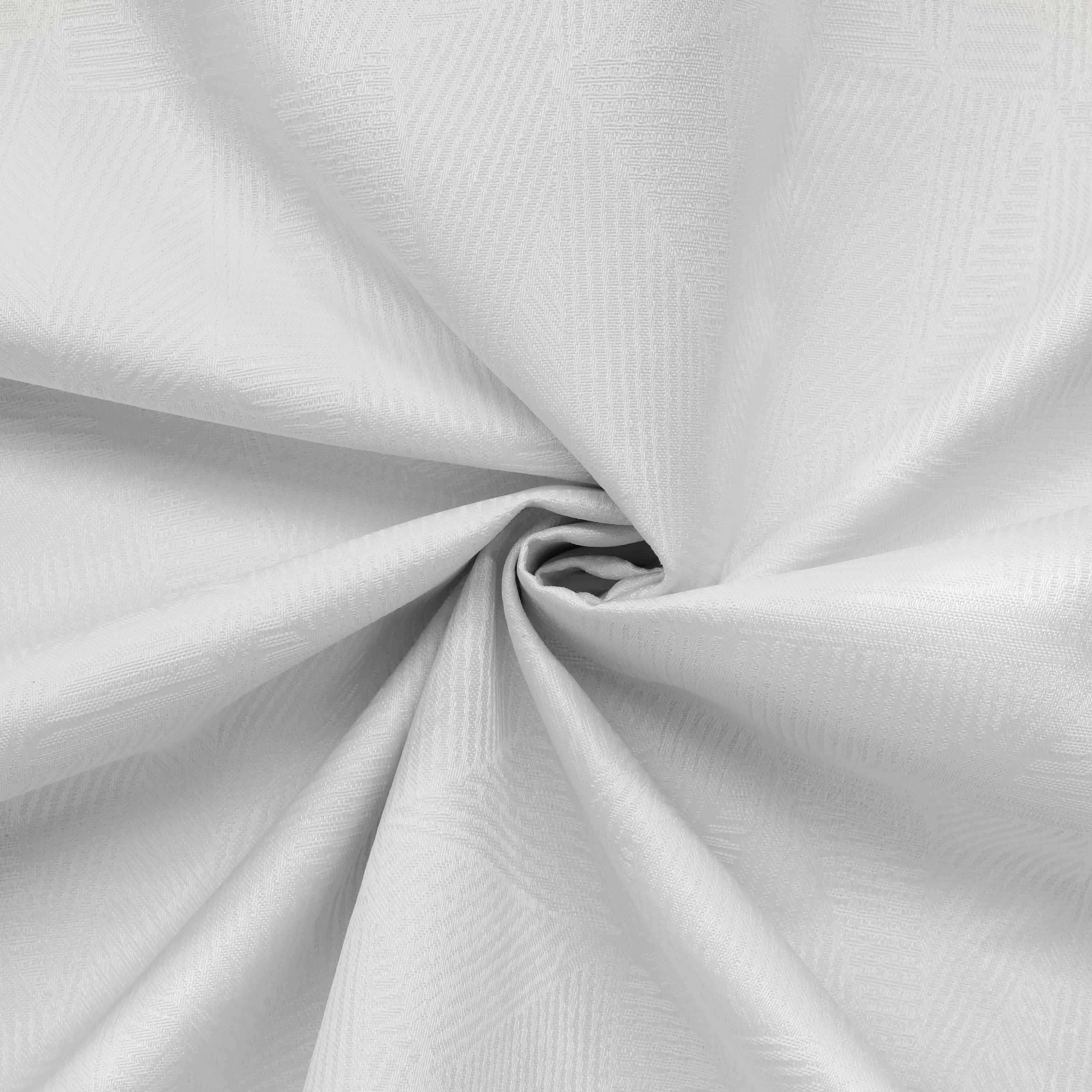 Emerald Total Blackout Jacquard Grommet Curtain Panel 52" x 95" in White