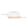 thumbnail image 2 of 50 Pcs Caissettes Jetables en Papier Kraft Pliables Anti-Huile Forme de Bateau pour Frites, 2 of 10