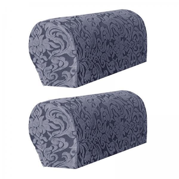 2 Fundas Elásticas para Reposabrazos, Fundas Protectoras para Sillones de Sofá Jacquard, Flexibles, Lavables a Máquina. , 3 piezas