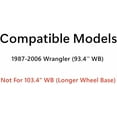 thumbnail image 3 of Tempered Clear Passenger Right Side Rear Quarter Window Quarter Glass Compatible with Jeep Wrangler 93.4'' WB Short Wheel Base 1987-2006 Models, 3 of 6