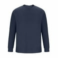 thumbnail image 5 of PNTUTB Mens Oversize Long Sleeve T Shirts Slim Fit Solid Crewneck Shirt Fashion Comfort Tops, 5 of 5