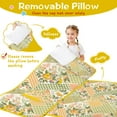 thumbnail image 3 of Pioneer Flower Floral Print Pattern Toddler Nap Mats for Kids Preschool,Sleeping Mat Bag or Kids,Toddler Sleeping Bag,Toddler Nap Mat or Daycare, 3 of 6