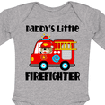 thumbnail image 4 of Inktastic Daddys Little Firefighter Boys or Girls Long Sleeve Baby Bodysuit, 4 of 5