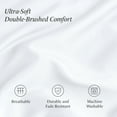 thumbnail image 3 of Ivy Union Microfiber Sheet Set - 3-Pieces - Breathable - Deep Pocket, Twin XL, White, 3 of 10