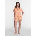 thumbnail image 2 of Halloween Women's Notched Top and Shorts Pajama Set from Way to Celebrate, 2-Piece, Sizes XS-3X, 2 of 5